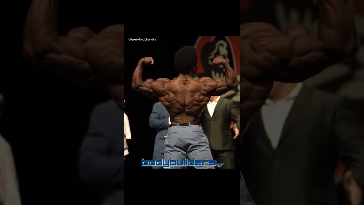 Breon Ansley's Massive Back Double Bicep! 💪