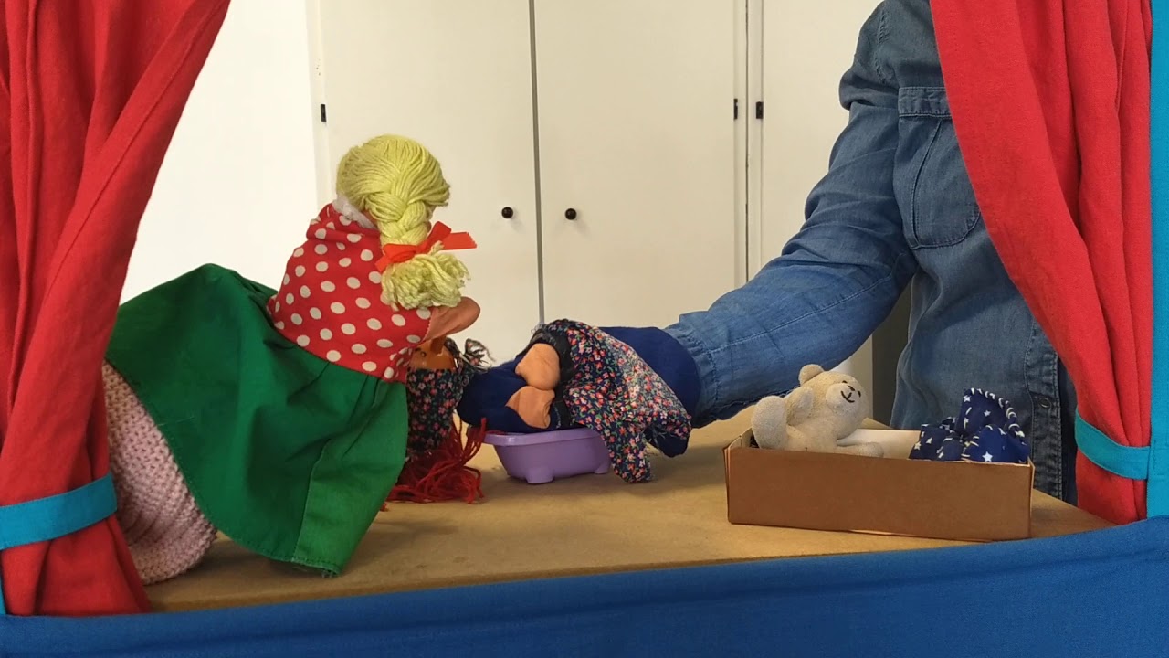 oudste kleuters: poppenkast Heksemie gaat slapen