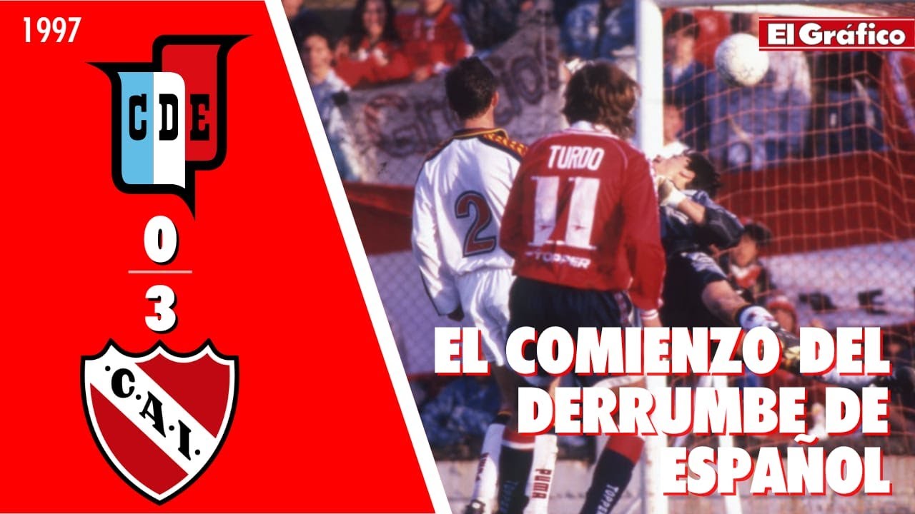 TORNEO APERTURA 1997: DEPORTIVO ESPAÑOL 0 INDEPENDIENTE 3