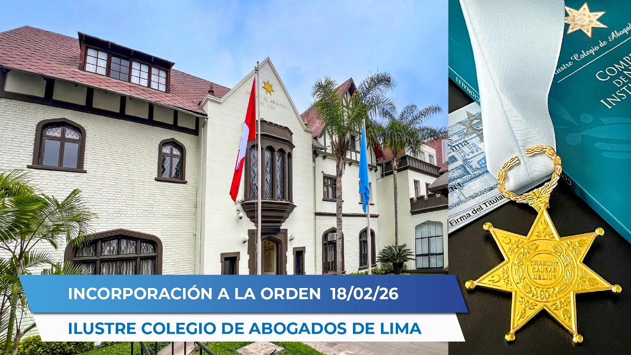 Incorporación a la Orden del CAL 18-02-26