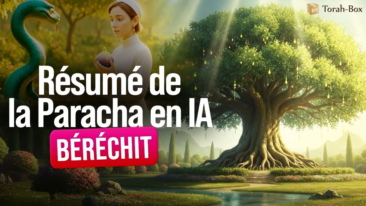 R&eacute;sum&eacute; de la Paracha BERECHIT en animation Vid&eacute;o IA - Gen&egrave;se et Cr&eacute;ation du Monde !