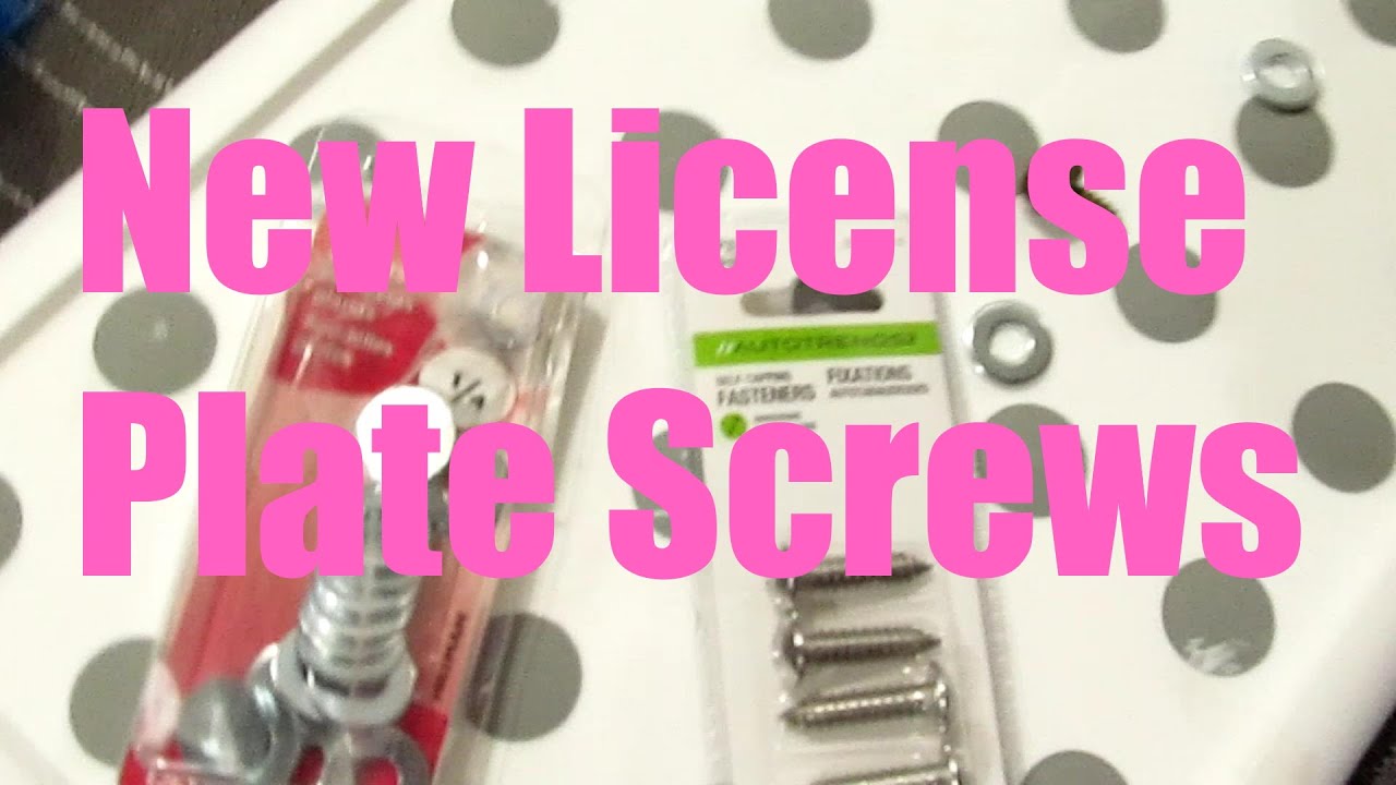 Replaceing license plate screws (S4E73)