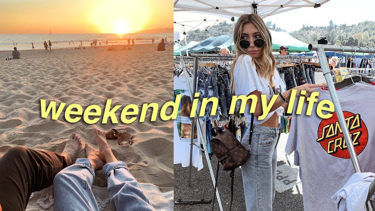 weekend in my life: flea market, beach night & cleaning!