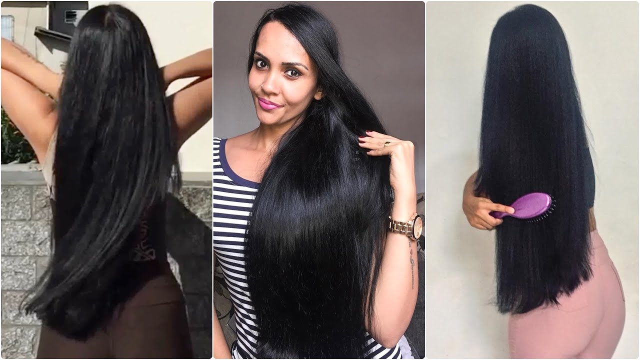Juliana's Magnificent Long Silky Black Hair Show Off