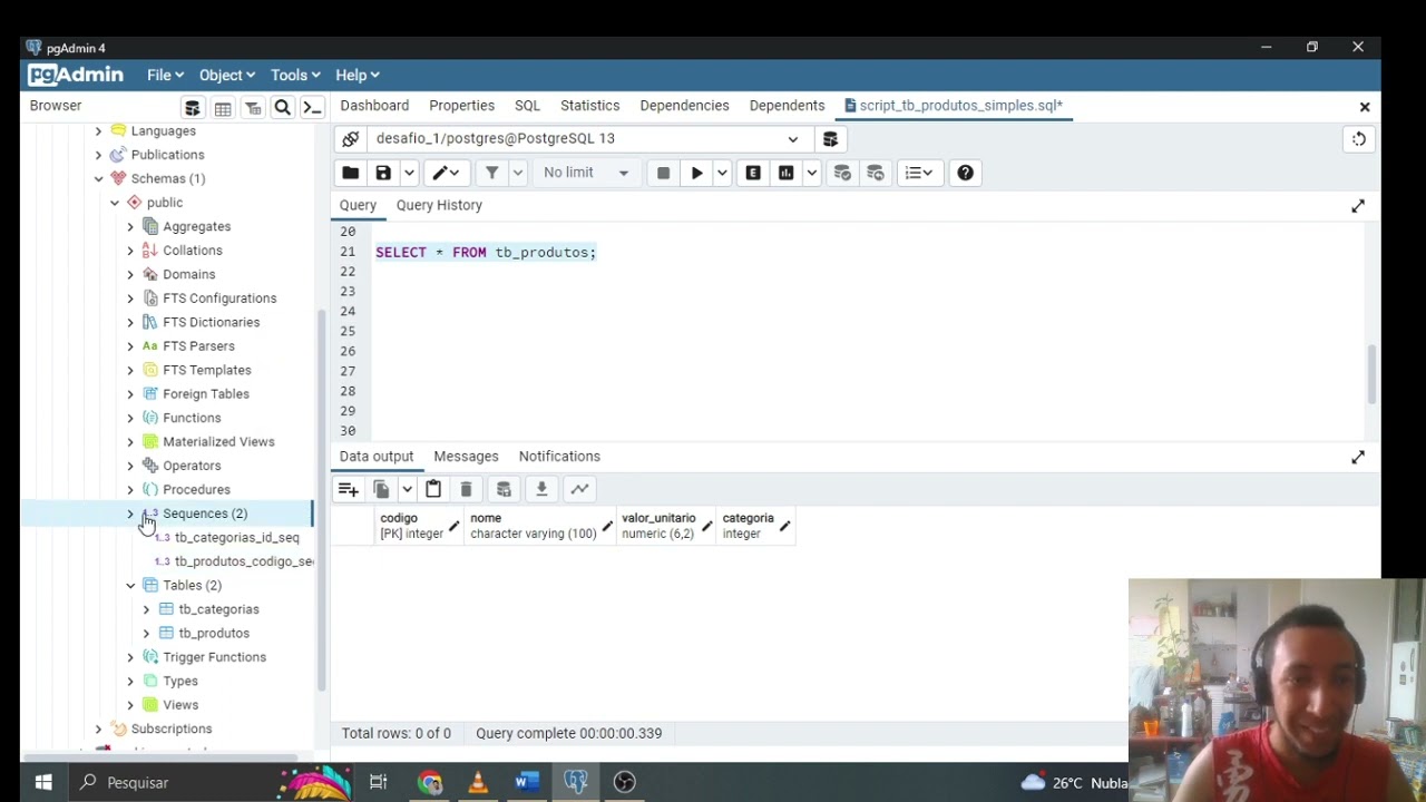 Como importar arquivo csv para uma tabela no pgAdmin