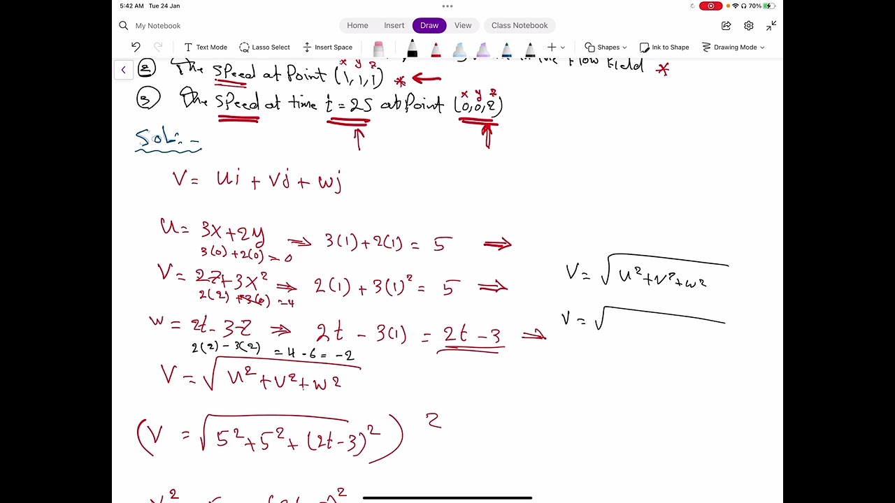 Fluid kinematic part 2