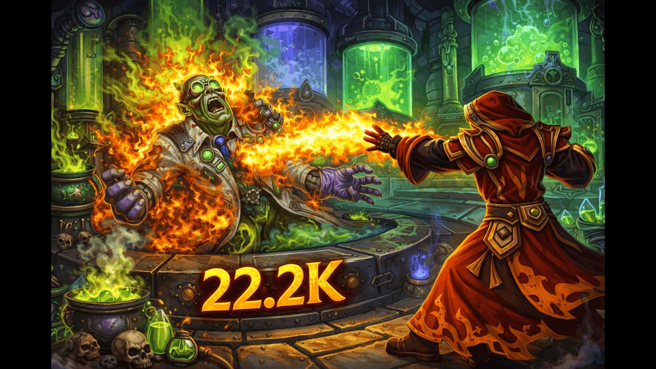 ICC 25 HM Professor Putricide | Toxic Players | Fire Mage POV 22.2K