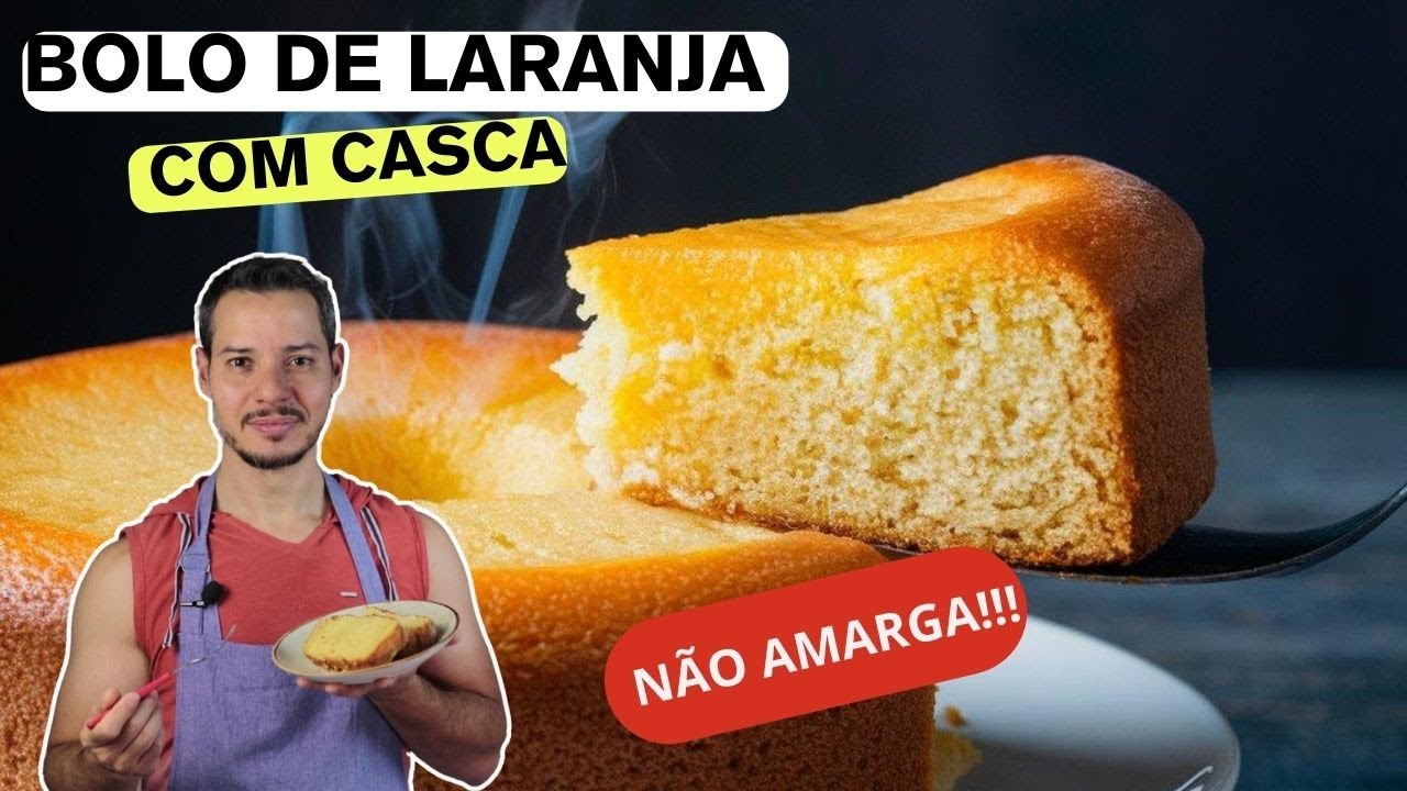 BOLO DE LARANJA INTEIRA SEM GLUTEN | não fica amarga!