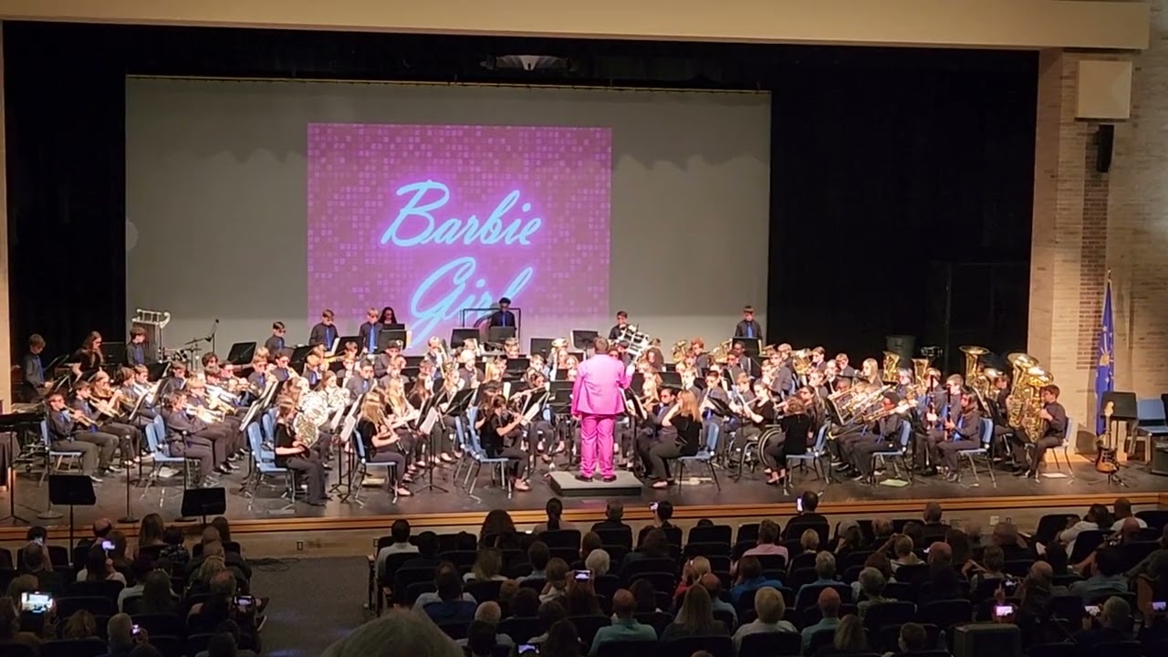 Carmel Middle school, 2024 spring band concert, Barbie Girl