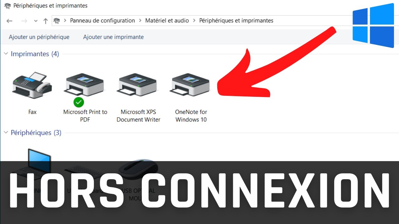 Imprimante hors connexion - Windows 10/11 [Résolu]