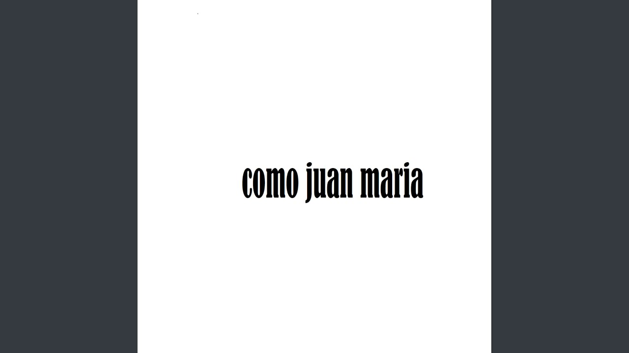 como juan María