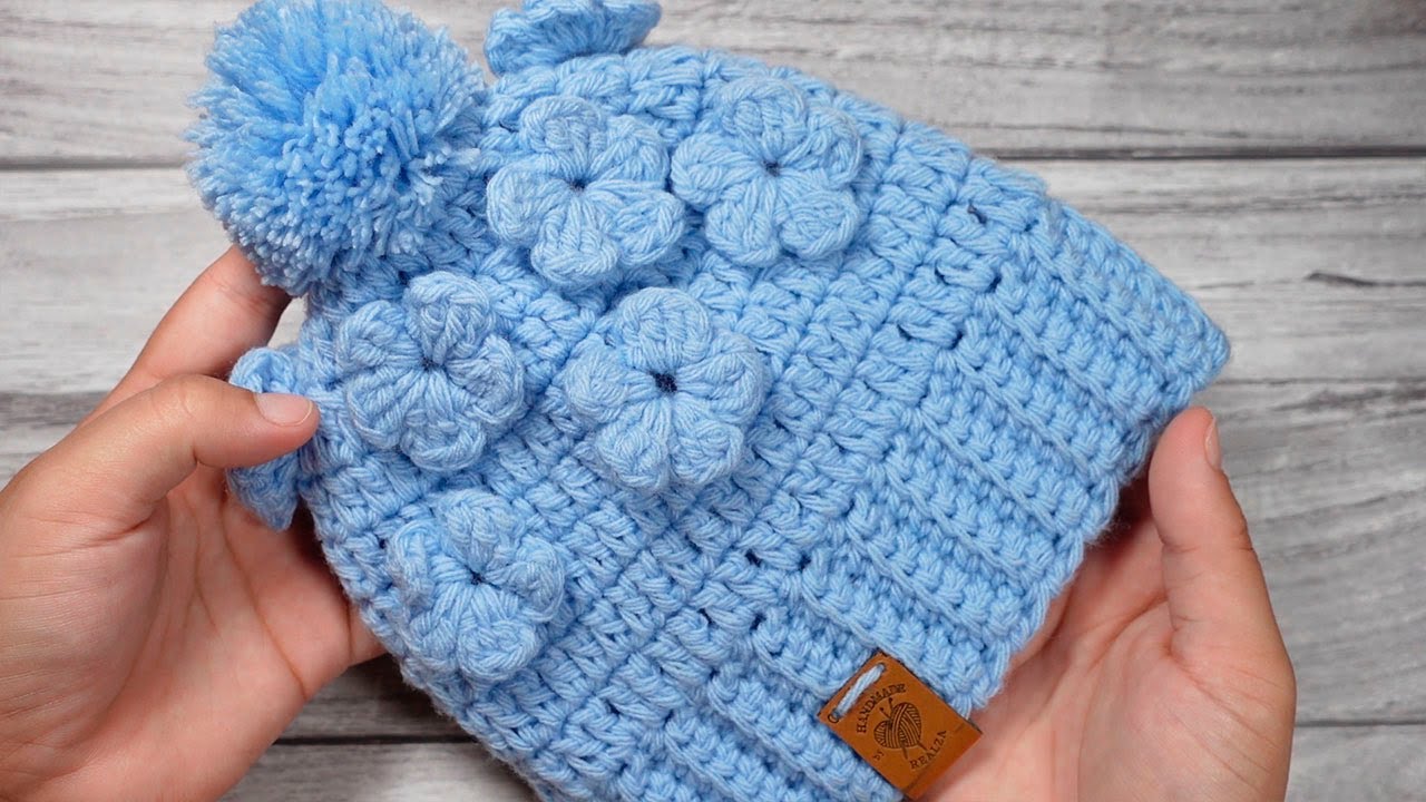 🌈NUNCA PENSE QUE FUERA TAN FACIL | Gorro PARA NIÑAS Tejido a Crochet 😍