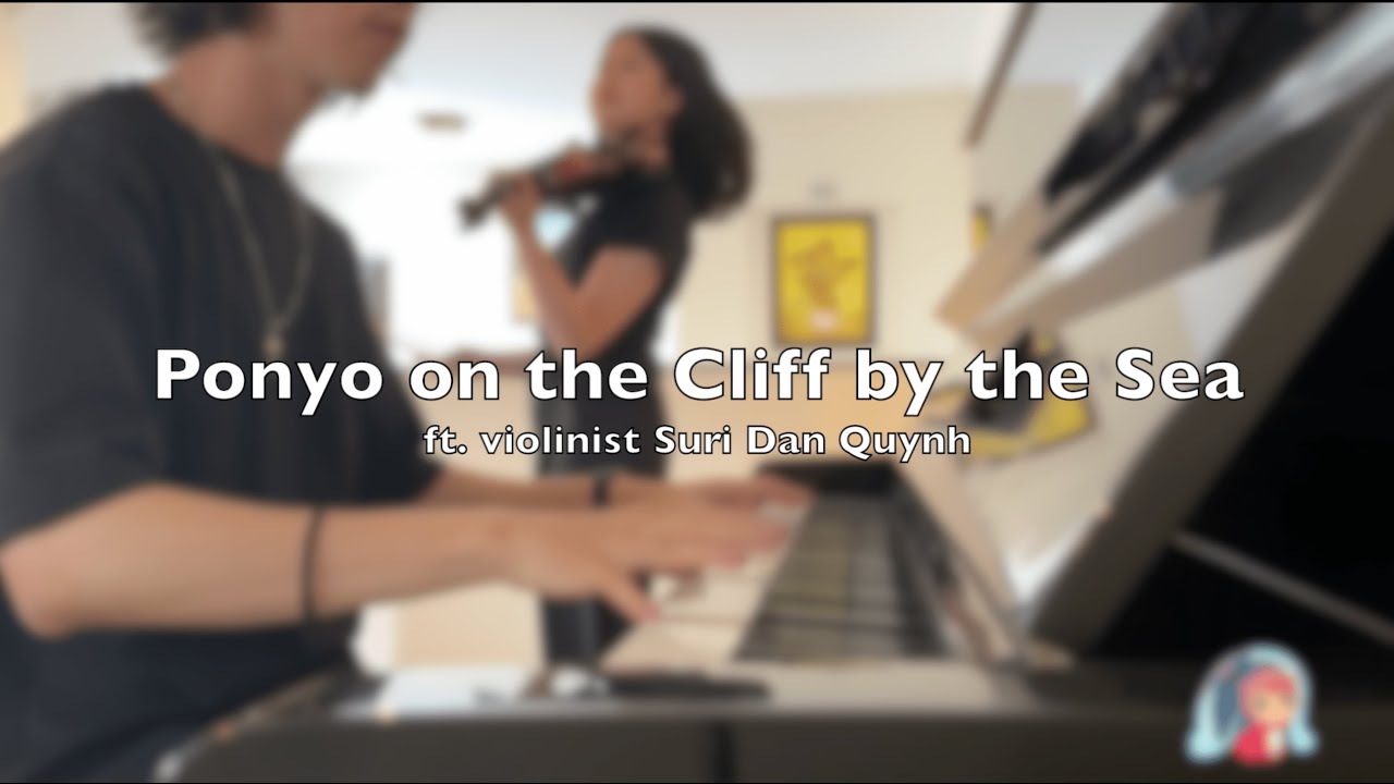 Joe Hisaishi - Ponyo on the cliff by the sea - Violin & Piano Duet