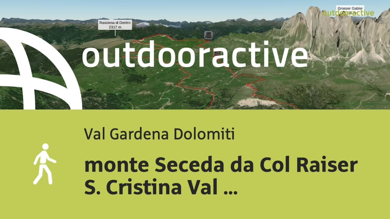 Video Flyover : monte Seceda da Col Raiser S. Cristina Val Gardena 25 settembre 2024