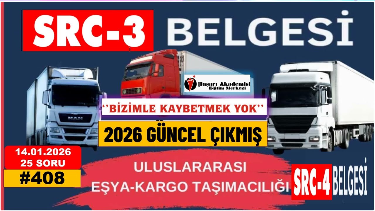 #SRC3 2026 ÇIKMIŞ SORULAR|DETAYLI ÇÖZÜMLER #SRC3 #SRC4 SINAVI #SRC3#SRC4 #SRC2026#408
