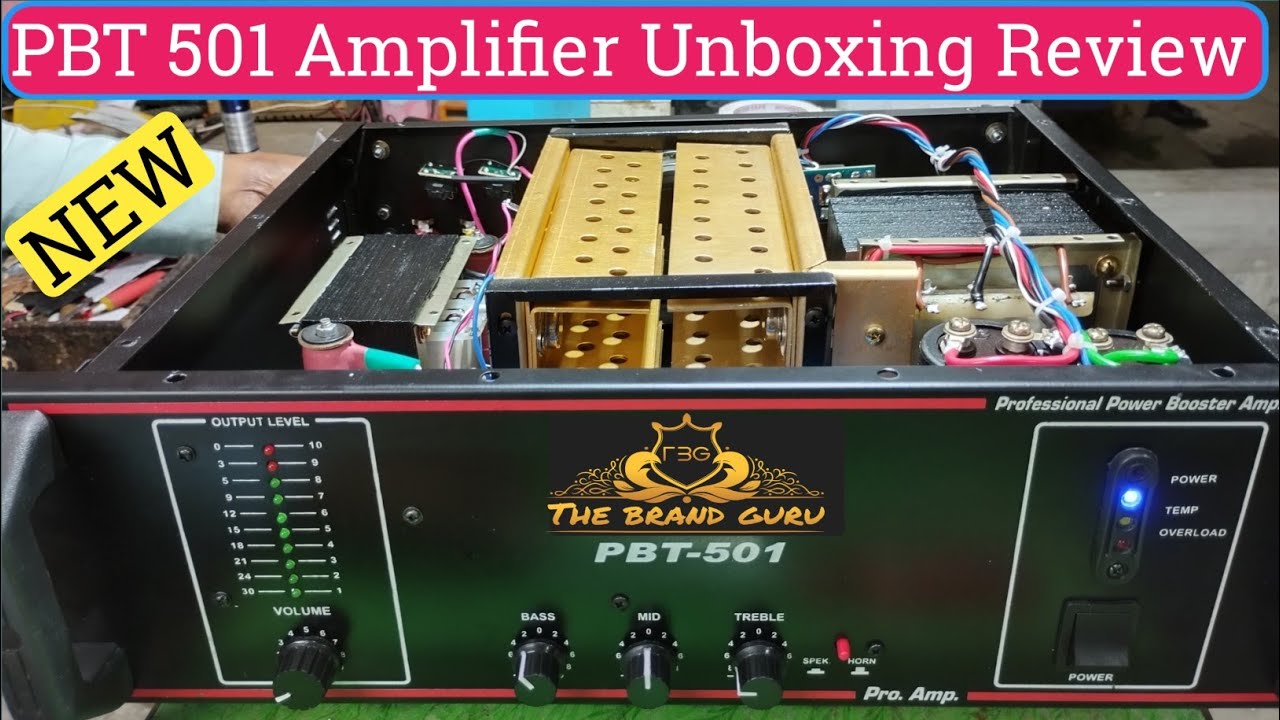 The Brand Guru PBT 501 Amplifier Unboxing Review||pbt 501 Audio Booster Amplifier