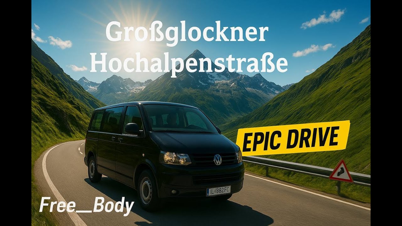 Deep House mix/Insta 360 X3/The full route by car on Großglockner Straße in a Volkswagen T5