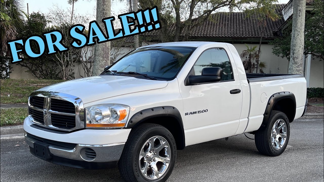2006 DODGE RAM 1500 4X4 short bed, regular cab V8