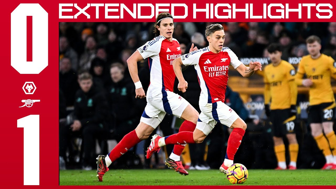 EXTENDED HIGHLIGHTS | Wolves vs Arsenal (0-1) | Calafiori scores the winner in crucial away win