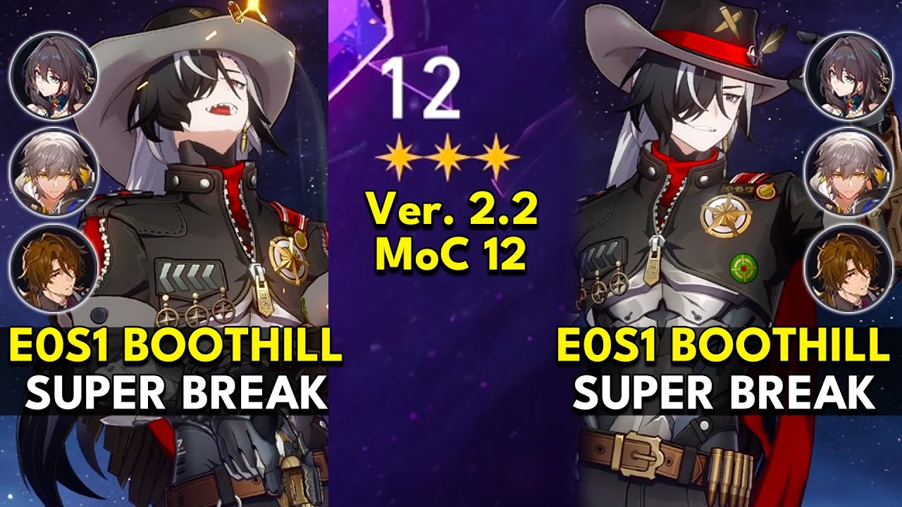 E0S1 Boothill Super Break | Memory of Chaos Floor 12 3 Stars | Honkai: Star Rail 2.2
