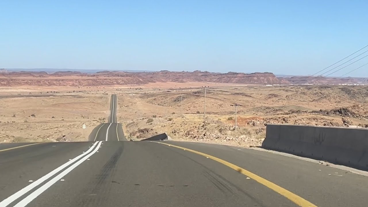 طريق قرية الفارعه الى محافظة الوجه مروراً ب  الشهيباء ابوراكه النشيفه الذييل النجيل بداء ابو القزاز