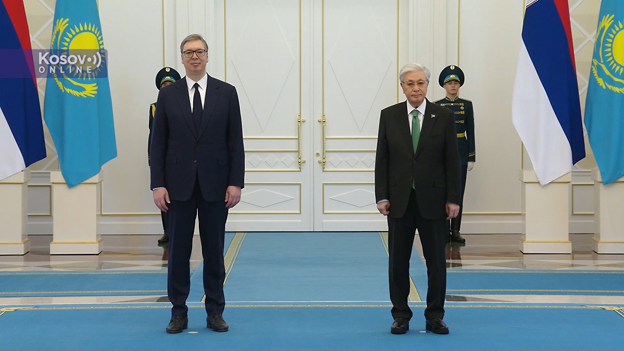 Astana, Svečani doček za predsednika Vučića