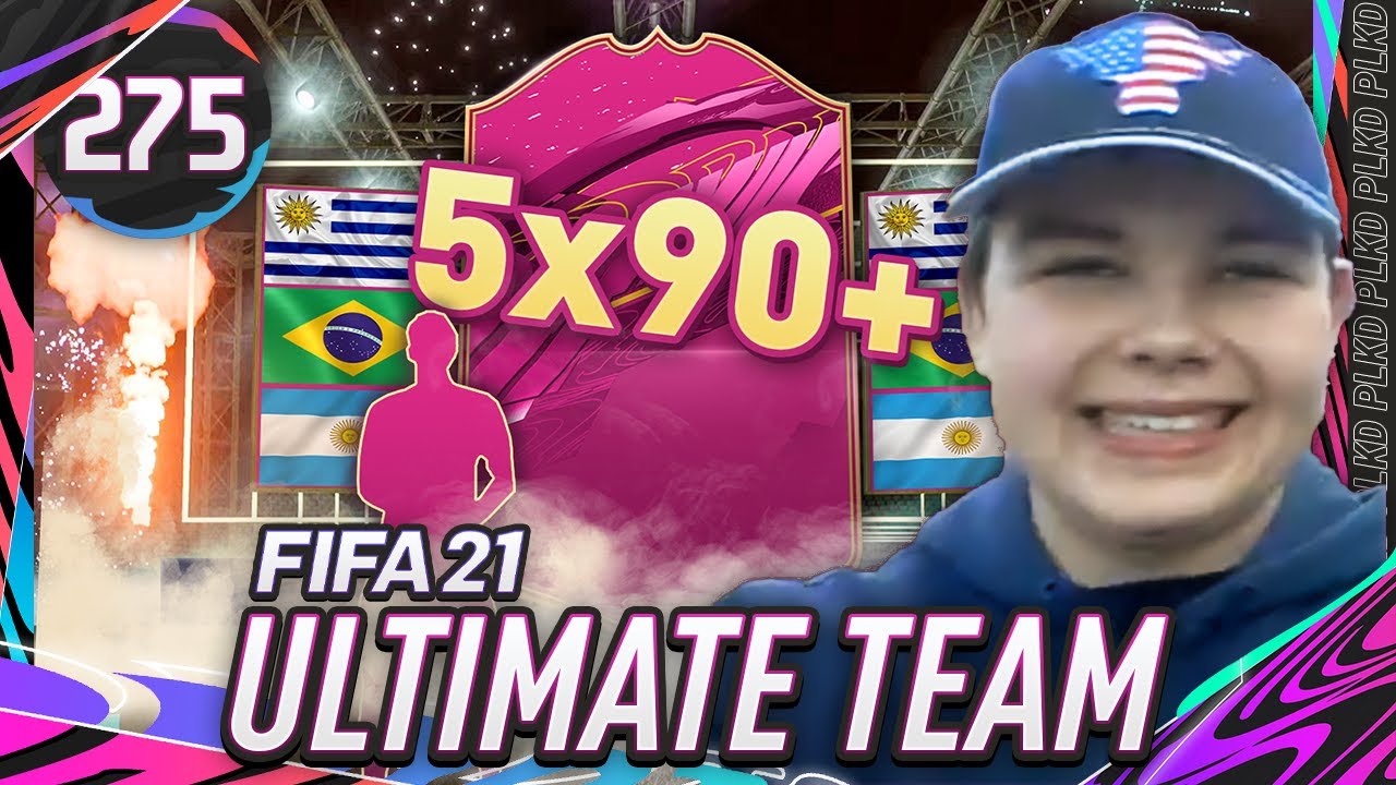 POTĘŻNA PACZKA -  5x90+ - FIFA 21 Ultimate Team [#275]