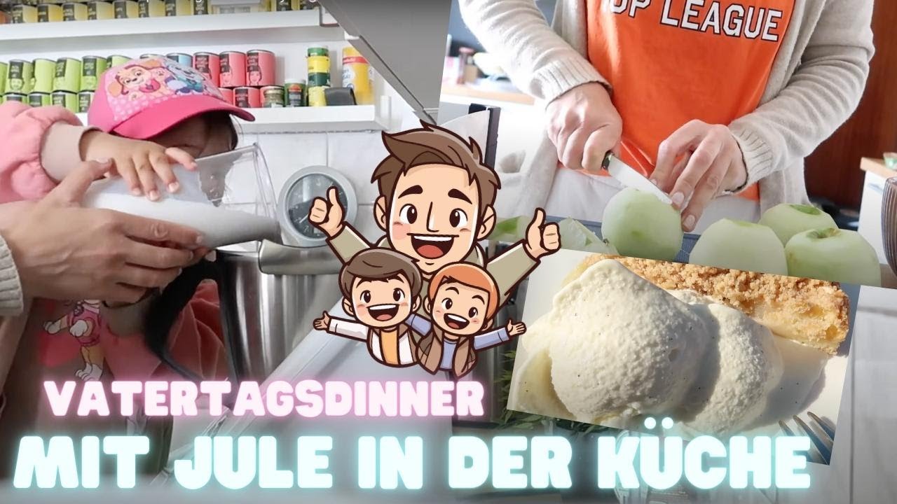 Mit Jule in der Küche👩🏻‍🍳XXL Vatertagsdinner♥️ Verpackungstrick |FamilyVlog #368