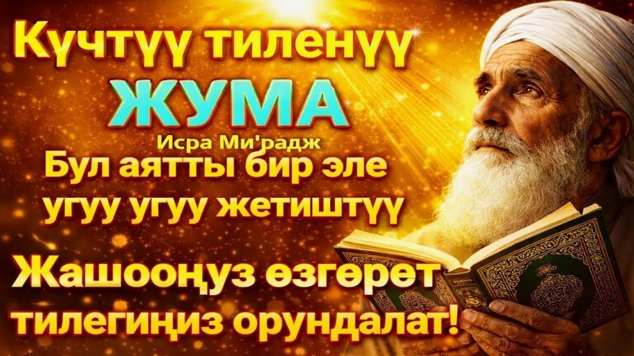 Жума күнүндөгү ЭҢ КҮЧТҮҮ ДУА! Бардык каалоолор кабыл болот! БАЙЛЫК, ПАЙДА ЖАНА БААКЫТ