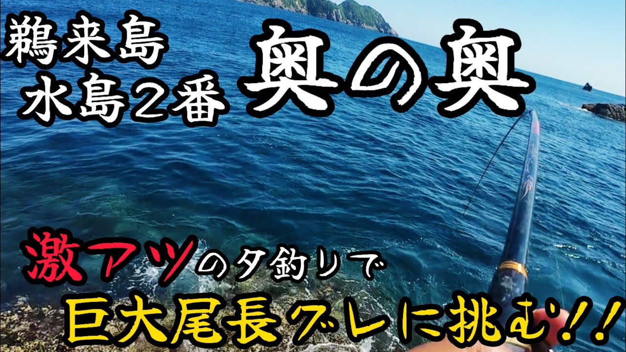 【水島2番奥の奥】夕まずめに賭ける！尾長グレとの一発勝負