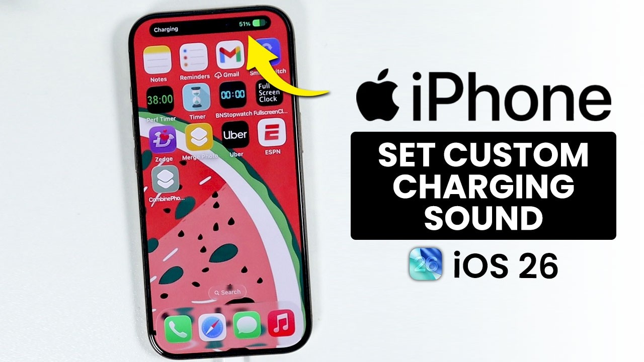 iOS 26 - How to Set Custom Charging Sound on ANY iPhone