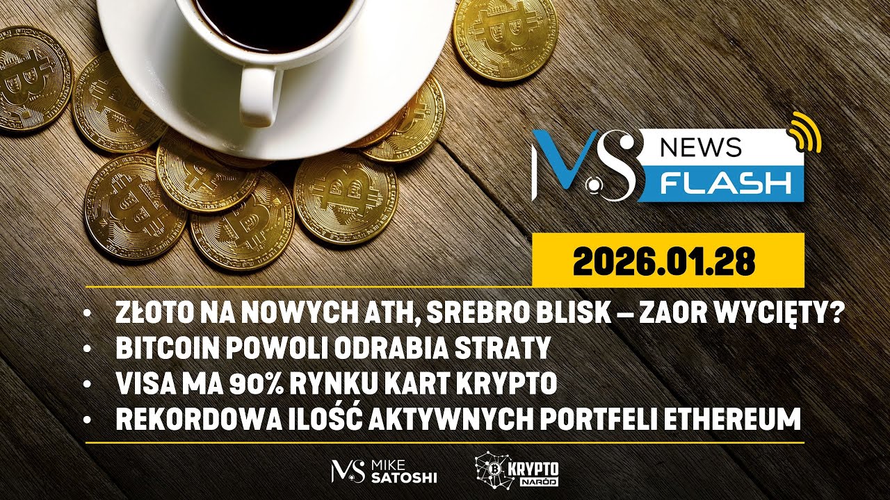 ZŁOTO NA NOWY ATH, ZAOR WYCIĘTY? BITCOIN ODRABIA STRATY! REKORD AKTYWNYCH PORTFELI ETHEREUM