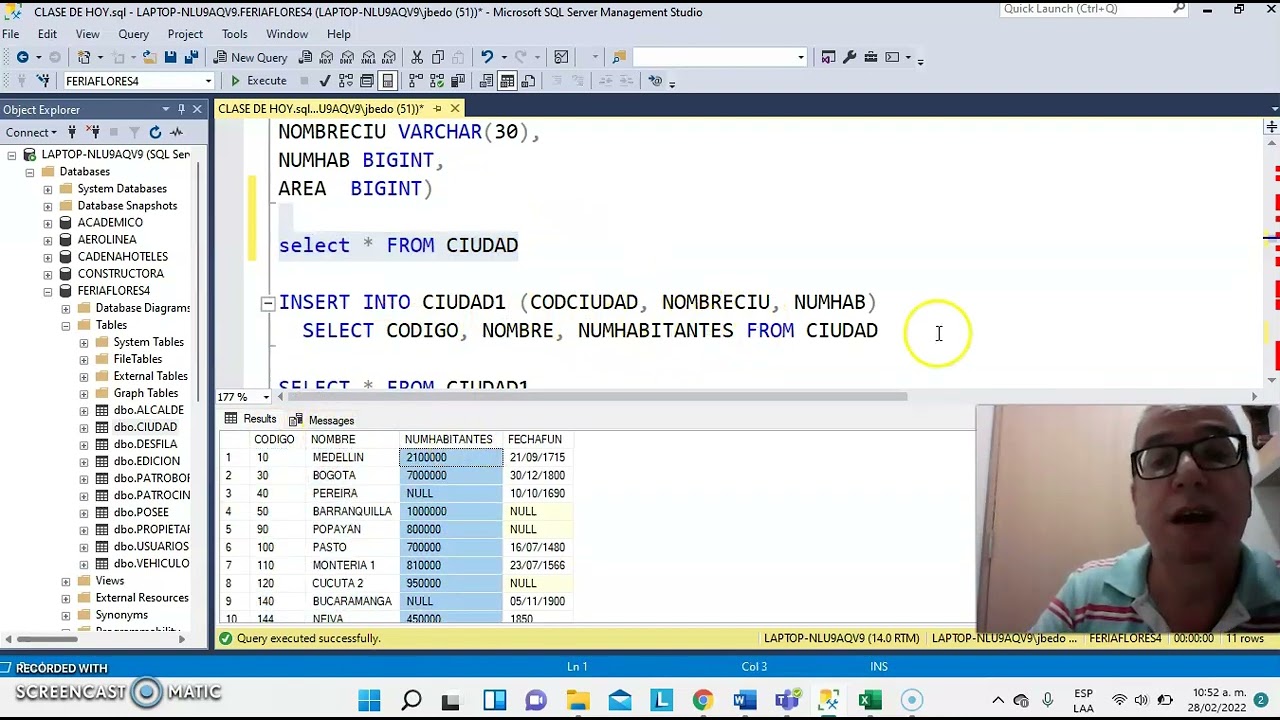 INSERTAR DATOS DE OTRA TABLA