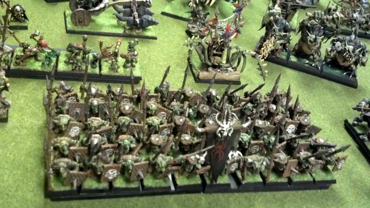 Warhammer Fantasy Orcs & Goblins Army Painted by Blue Table Painting