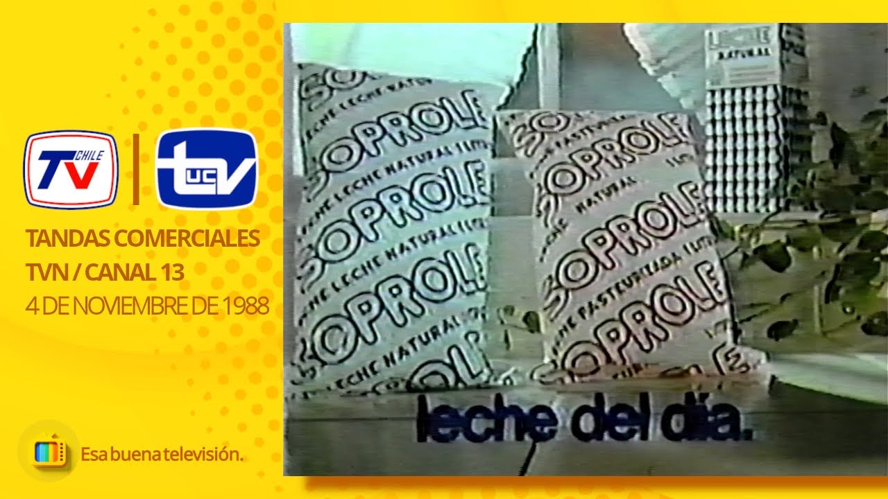 Tandas Comerciales TVN / Canal 13 (Noviembre 1988)