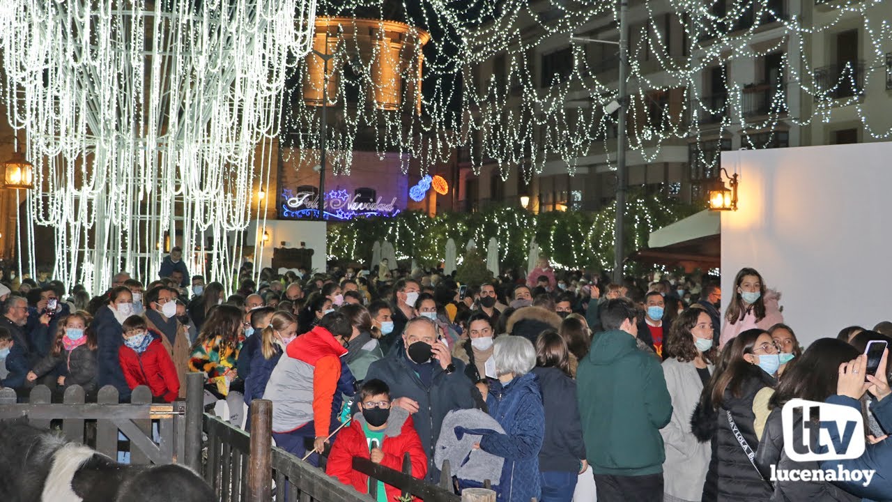 Nuestro resumen del acto encendido del alumbrado navideño y apertura del Poblado de Belén en Lucena