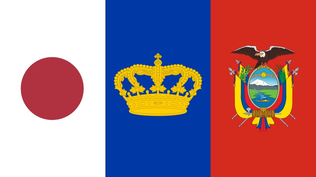 The Allies of World War 1 Flag Animation
