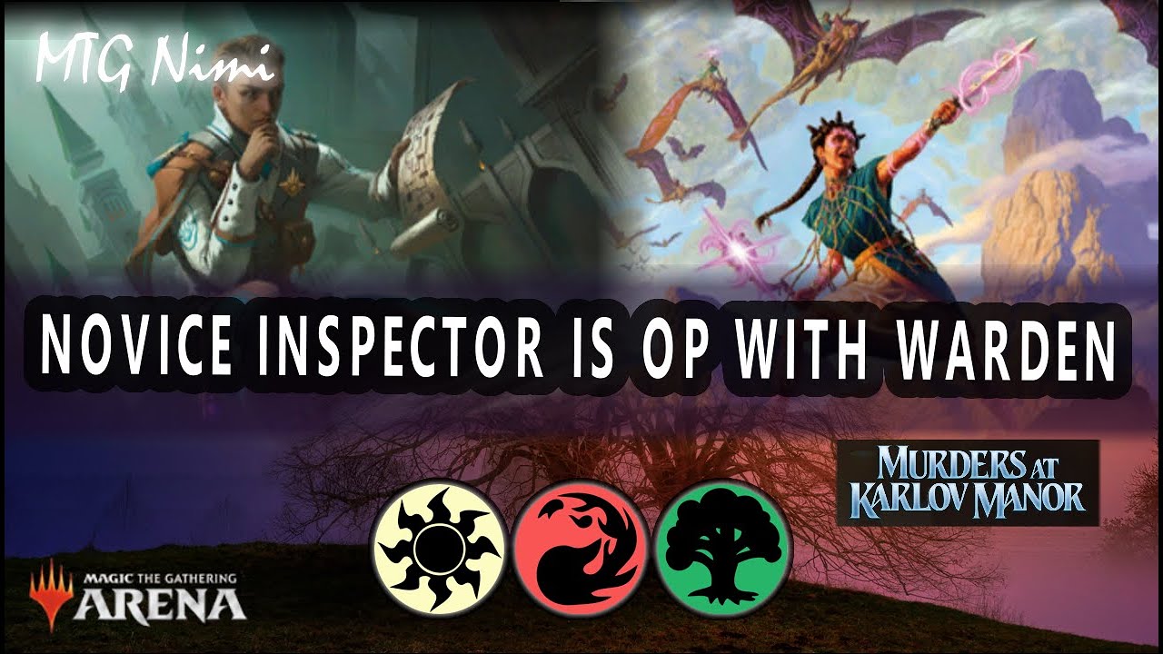 Novice Inspector is Op with Warden & Convoke! | Murders Karlov Manor | Standard Gameplay | MTG Arena