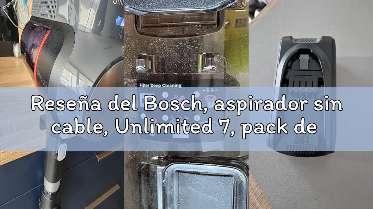 Reseña del Bosch, aspirador sin cable, Unlimited 7, pack de batería de 3.0 Ah, Tubo flexible, diseño