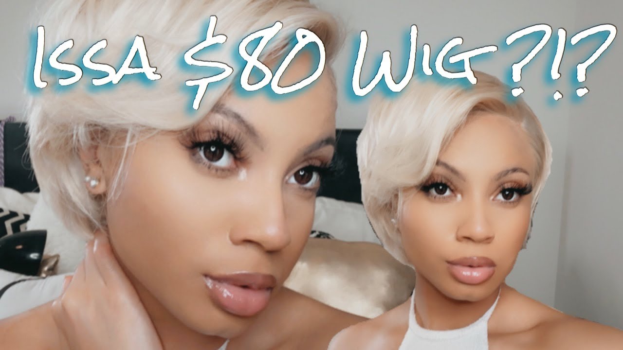 GRWM : Installing a Short Blonde Wig and Quick Makeup Tutorial