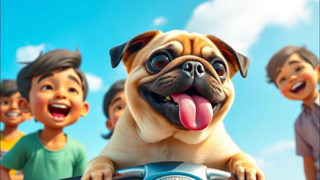 Cute little dog vlog | Pug&rsquo;s Adventure Day | Kids, Scooty & Unlimited Fun 