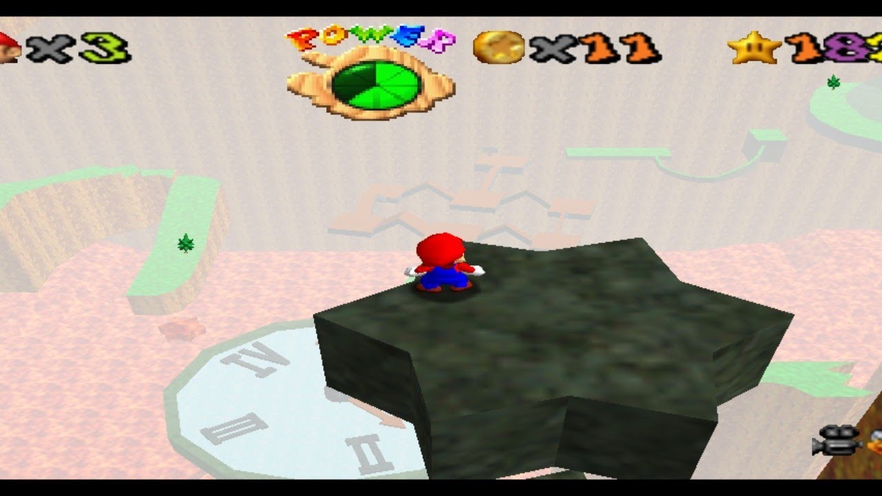 SM64 Treasure World - C6: Stoppet Clock