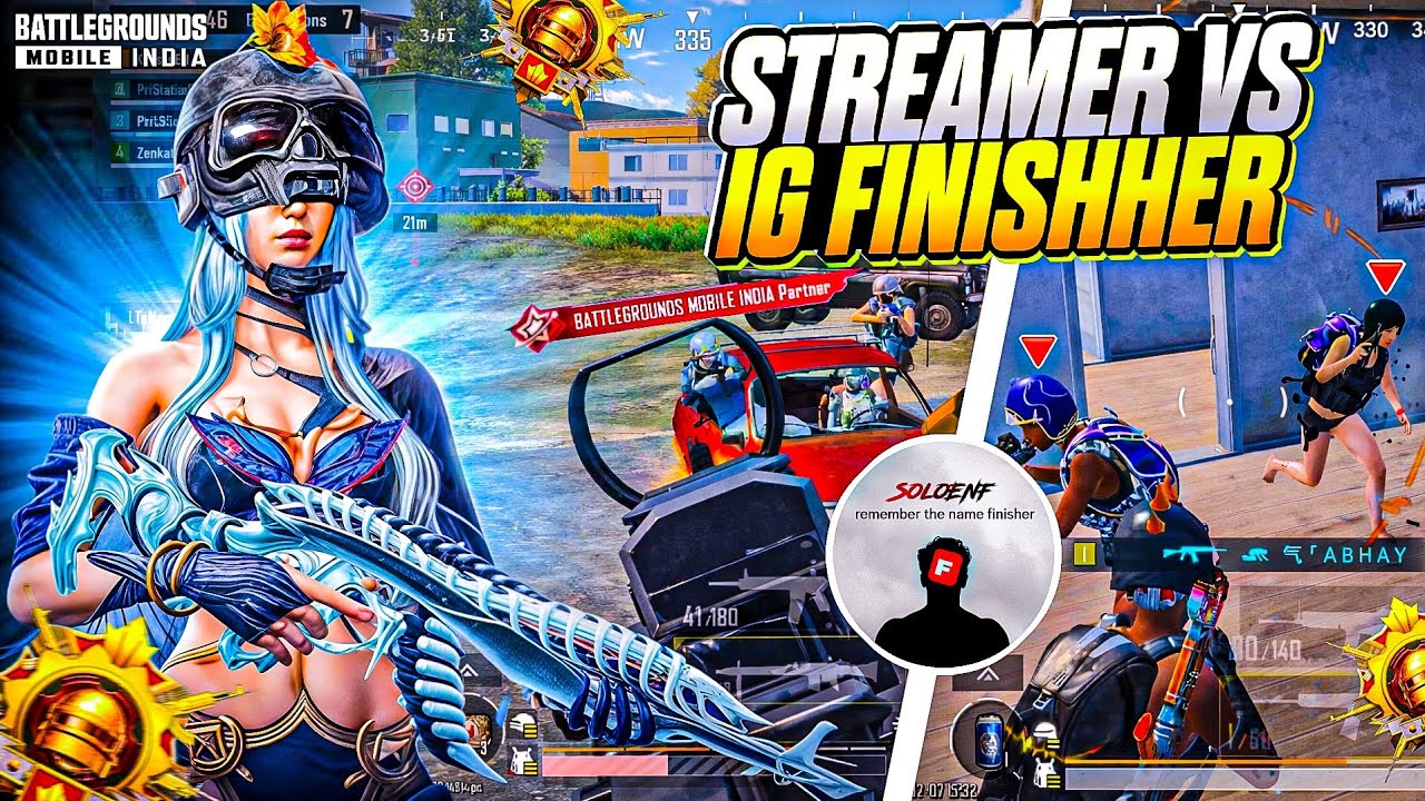 PRO STREAMERS VS IG FINISHHER ‼️ | STREAMERS SHOCKED 😳 | IQOO NEO 10 | BGMI | 