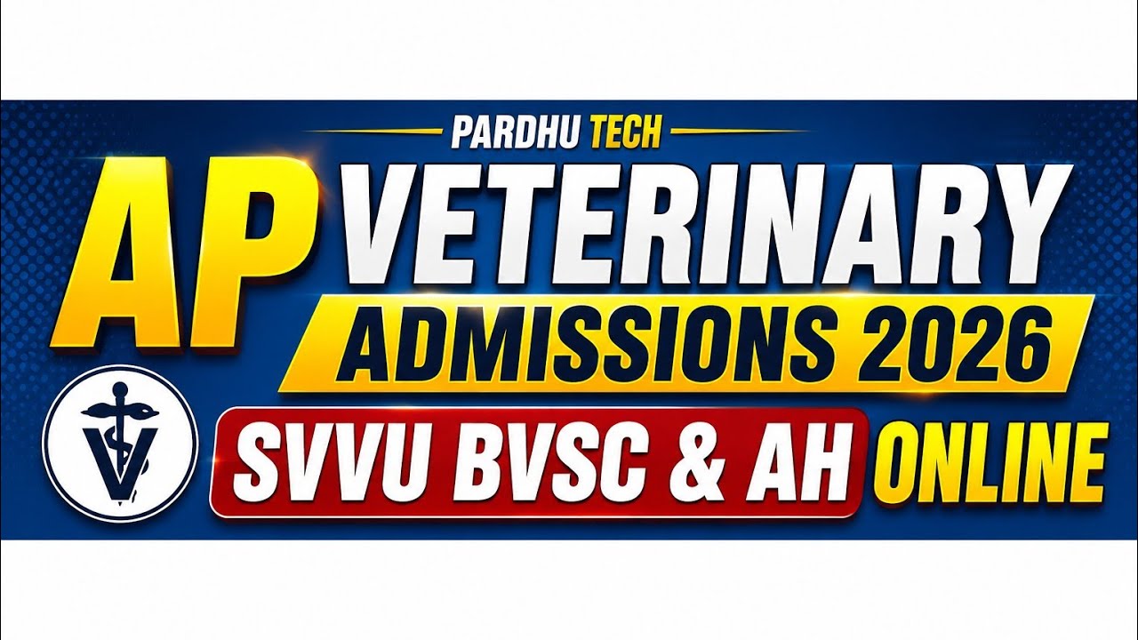 AP Veterinary Admissions 2026 | SVVU BVSC & AH Online,