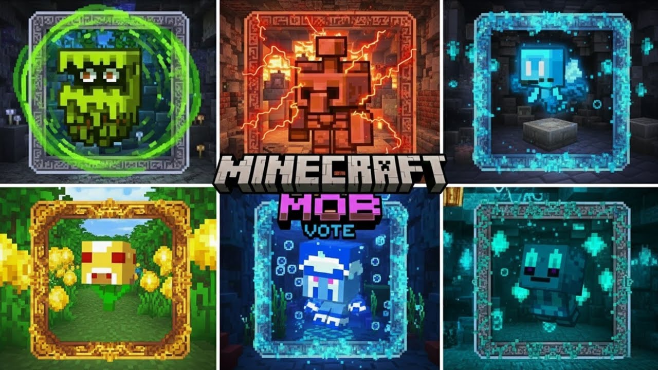 Анимированный трейлер голосования за каждого моба в Minecraft (2020&ndash;2026) | Полная демонстрация