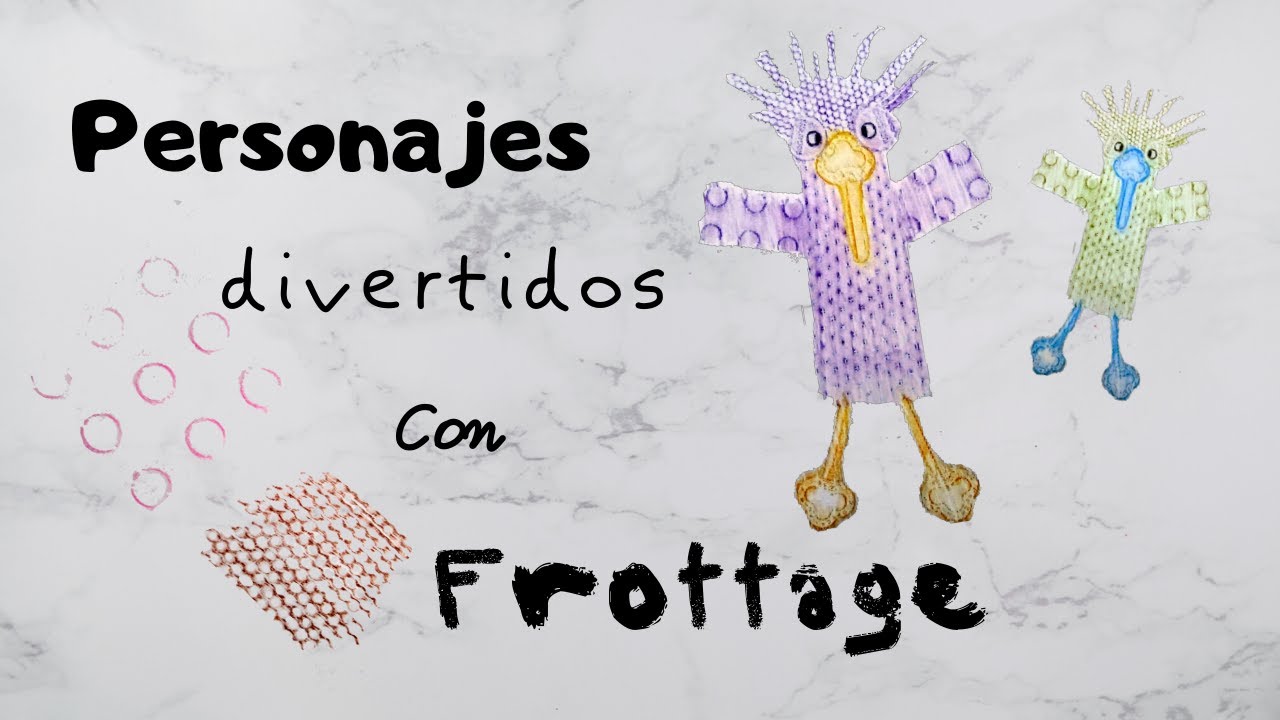 Crea tus personajes divertidos con Frottage