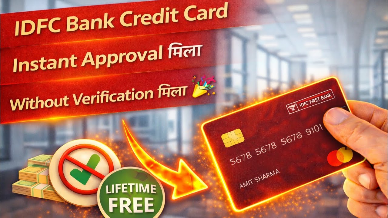 IDFC Bank Credit Card Instant Approved 🔥| IDFC Millennia Credit Card Apply| IDFC Bank Credit Card