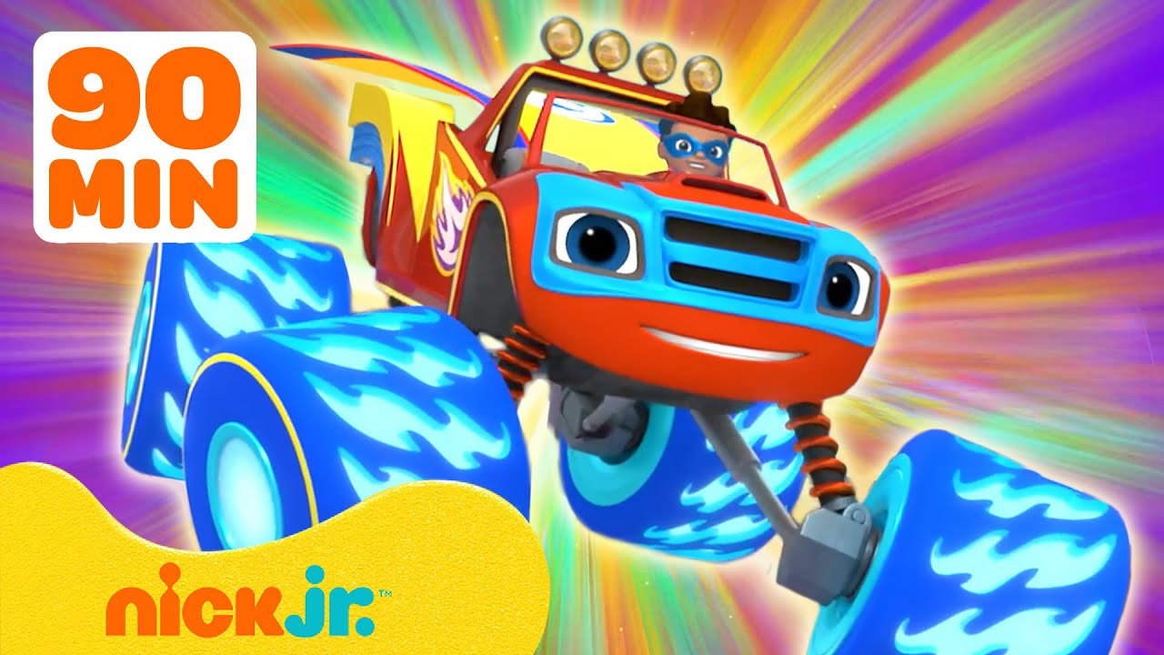 Blaze vira super-herói, barco a vapor e mais! 🚢 | 90 minutos | Nick Jr. em Português