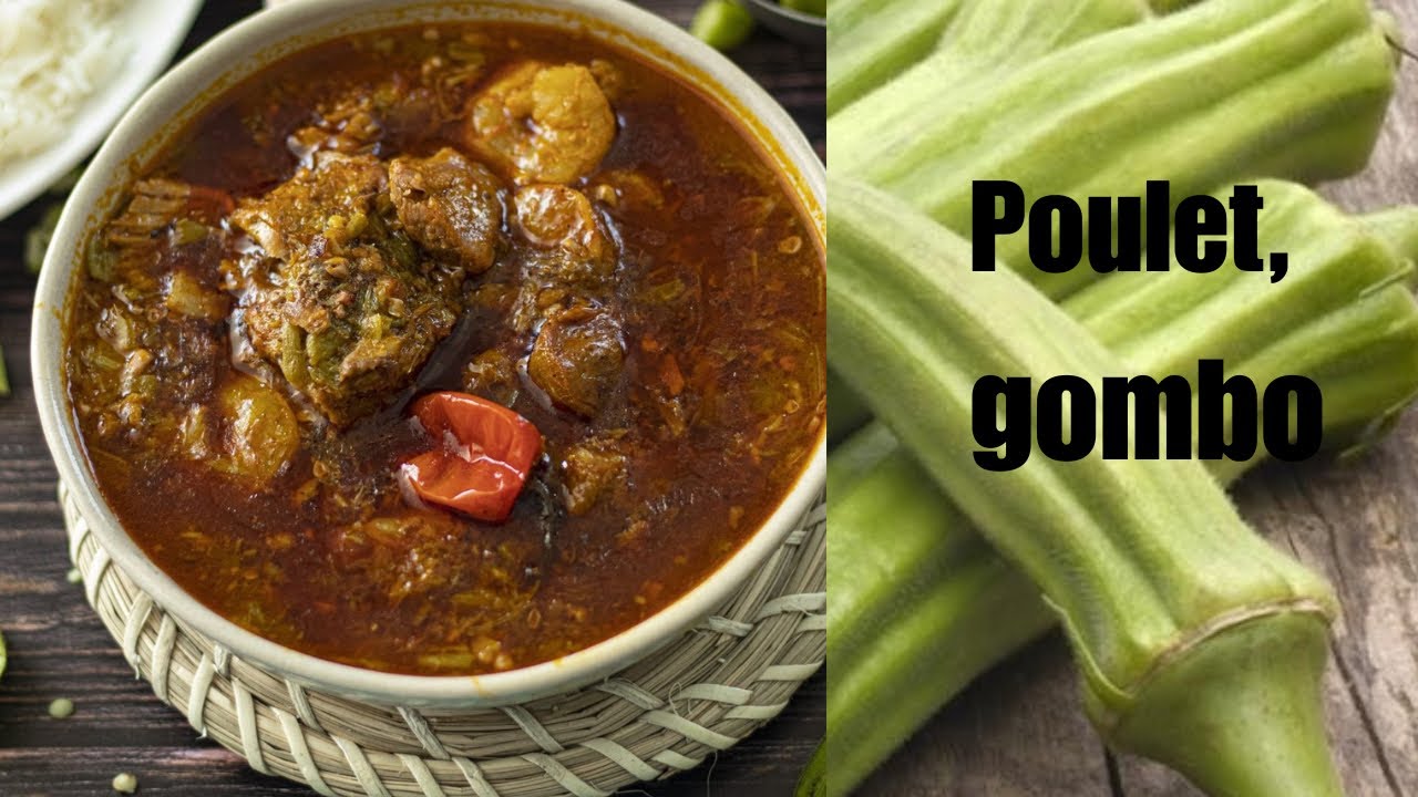 Poulet, gombo