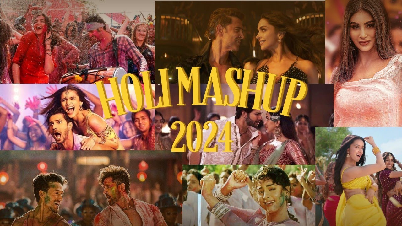 Holi Mashup 2024 | Best of Holi Dance Mashup 2024 | DJ Visual Galaxy | Holi Party Songs #Back2Back